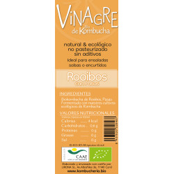 Vinagre de Bio Kombucha Rooibos con Pasas 250ml