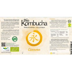 Bio Kombucha Cúrcuma 1L vidrio