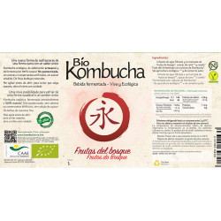 Bio Kombucha Frutas del Bosque 1L vidrio