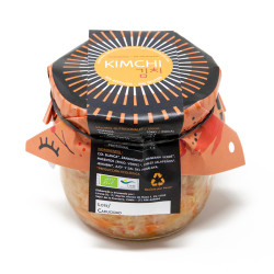 Comida fermentada rica: Kimchi, Chucrut, Jackfruit en salsa Curry