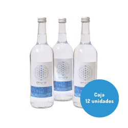Caja 12 ud Agua Mineral Natural Onura 1L vidrio