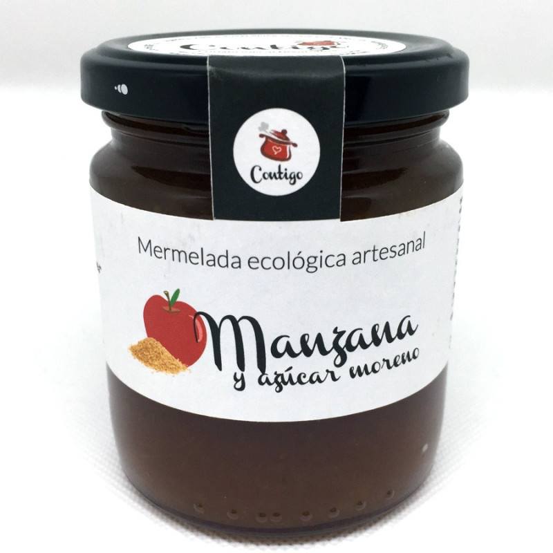 Manzana con azúcar moreno y canela