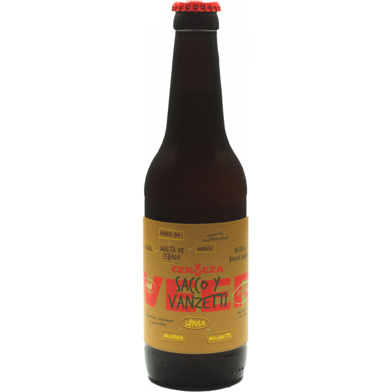 Cerveza artesana vegana VEER Sacco y Vanzetti