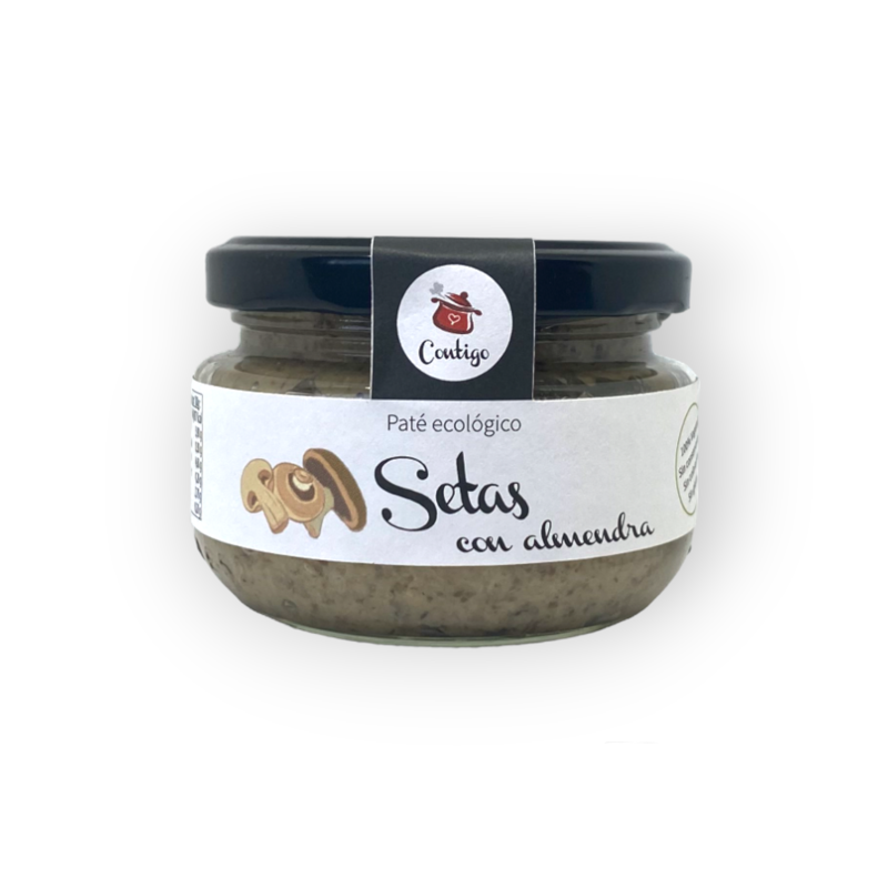 Paté ecológico de setas con almendra 120g