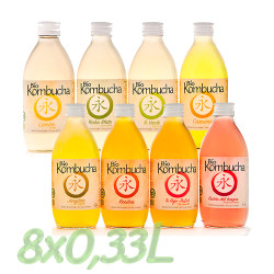 Set de Prueba 8 sabores Bio Kombucha 0,33L vidrio
