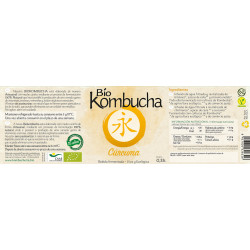 Bio Kombucha Cúrcuma 0,33L vidrio