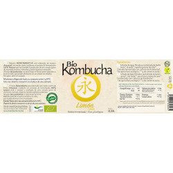 Bio Kombucha Limón 0,33L vidrio